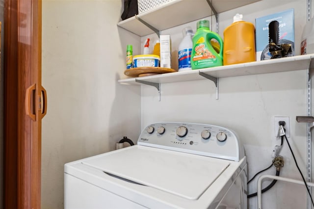 laundry room with washer / dryer and laundry area