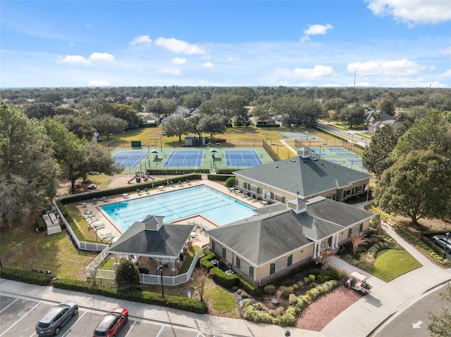 birds eye view of property