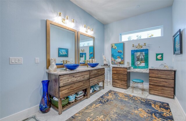 bathroom featuring vanity