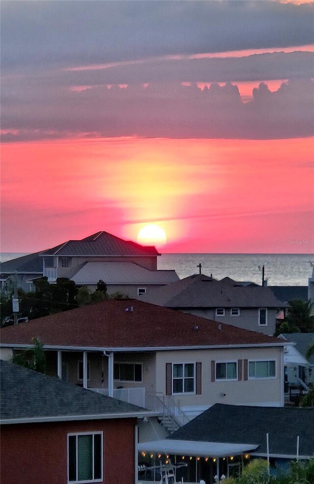 mountain view featuring a water view