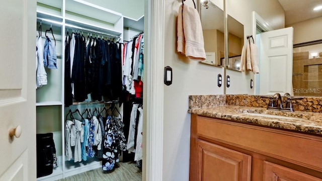 bathroom featuring vanity