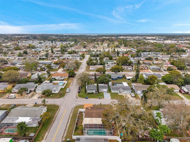 birds eye view of property featuring a residential view