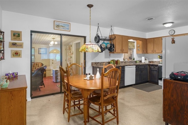 view of dining room