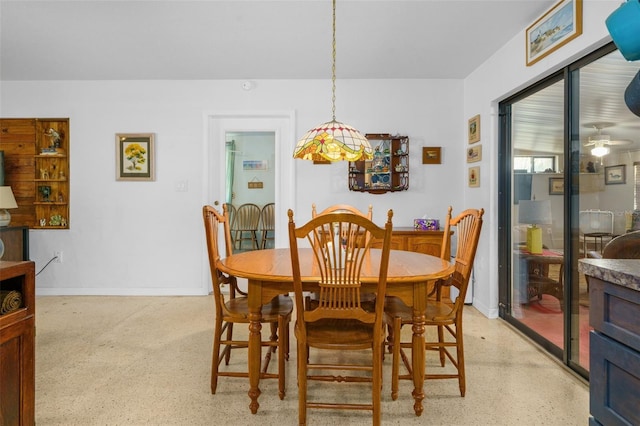 view of dining space