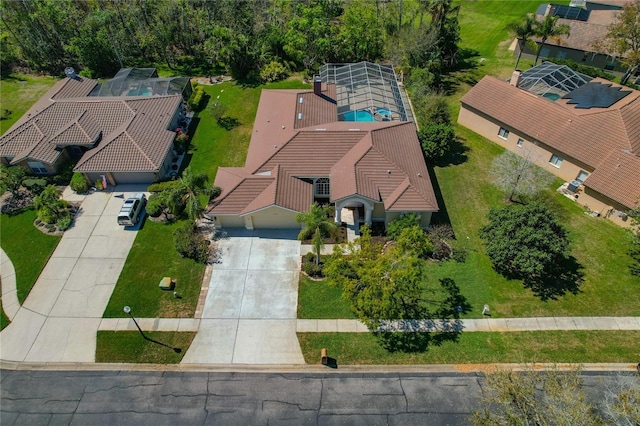 birds eye view of property