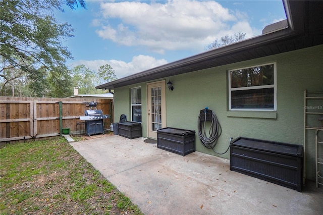 view of patio / terrace featuring area for grilling