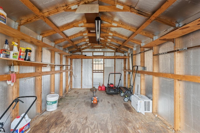 view of storage room