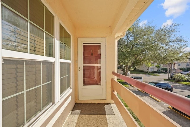 view of balcony