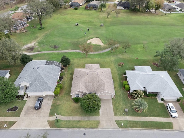 aerial view featuring a residential view