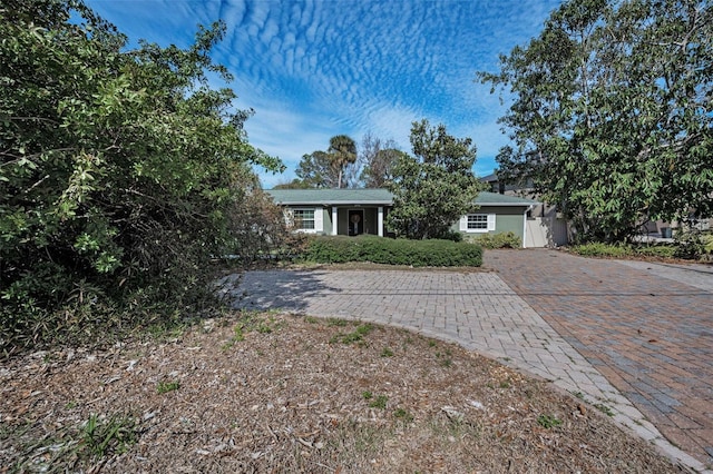 view of front of home