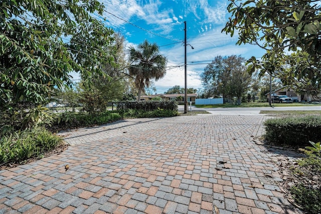 view of street featuring driveway