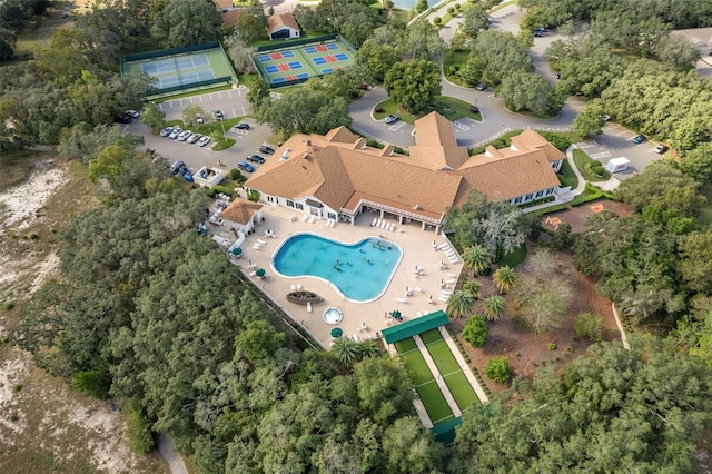 drone / aerial view