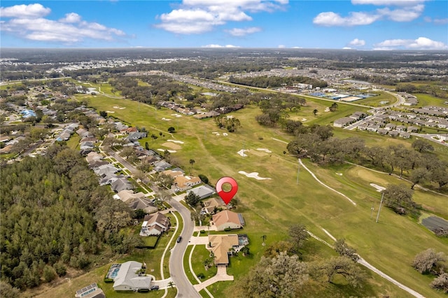 aerial view featuring a residential view