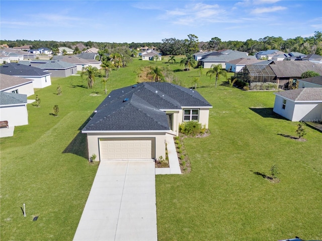 bird's eye view featuring a residential view