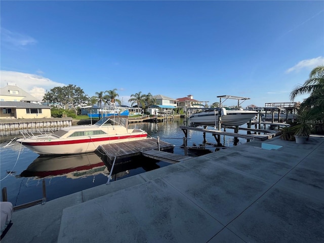 6228 Lonnie Lee Ln, Hudson, FL 34667 - dock area featuring boat lift and a water view