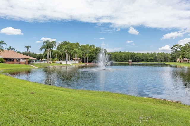 view of water feature