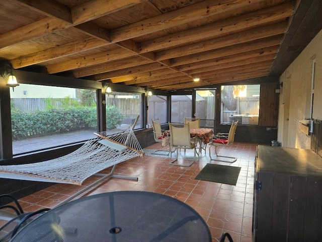 view of patio featuring outdoor dining space