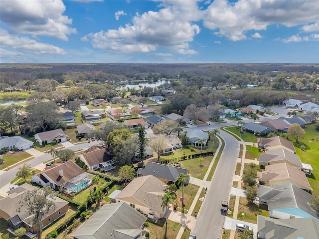 drone / aerial view featuring a residential view