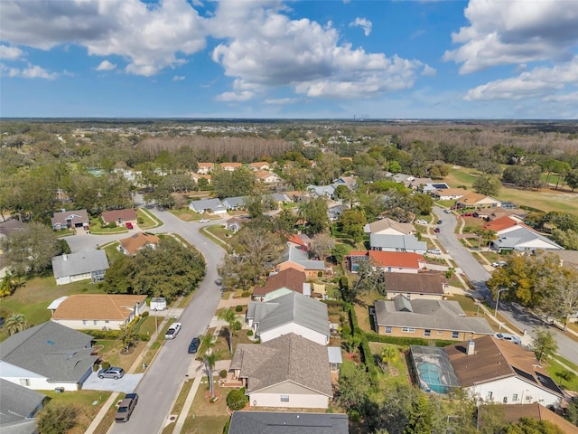 bird's eye view featuring a residential view