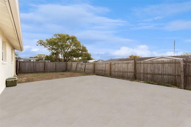 view of patio / terrace featuring a fenced backyard