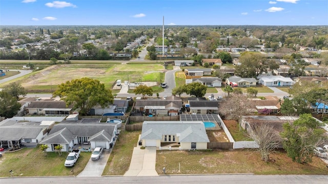 birds eye view of property featuring a residential view