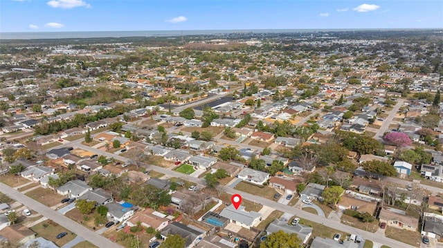 bird's eye view featuring a residential view