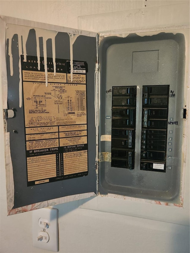 utility room featuring electric panel