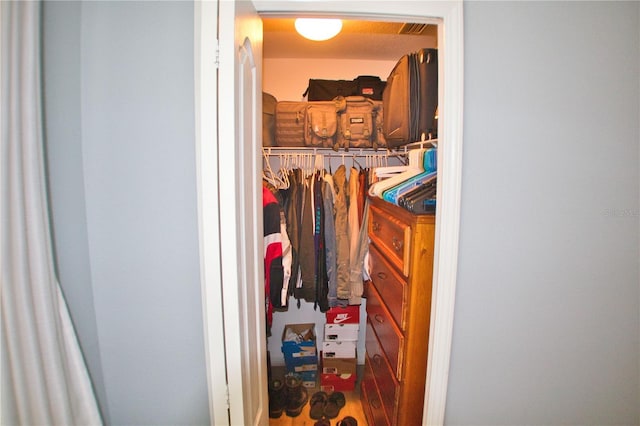 view of closet