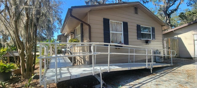 view of rear view of property