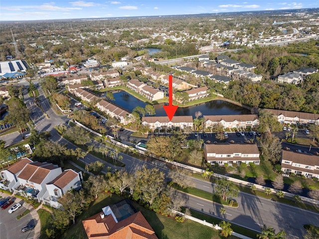 6027 Bayside Key Dr, Tampa, FL 33615 - aerial view with a residential view and a water view