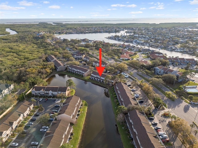 6027 Bayside Key Dr, Tampa, FL 33615 - aerial view featuring a water view