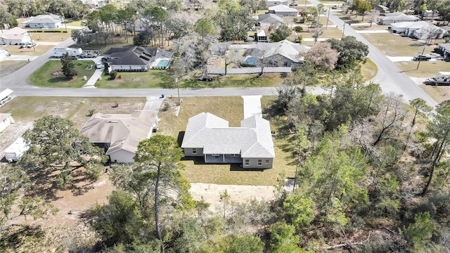 birds eye view of property featuring a residential view