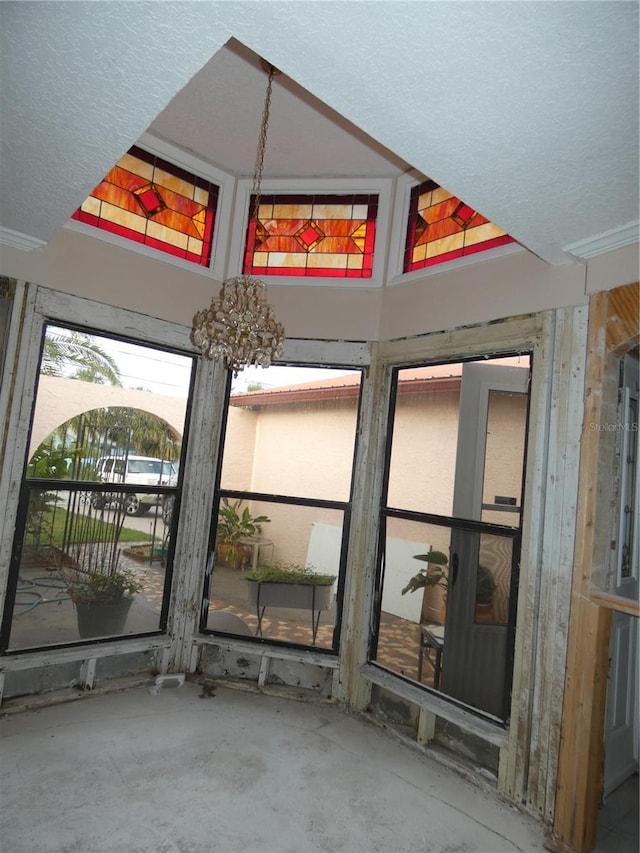 7308 Mako Dr, Hudson, FL 34667 - interior space featuring unfinished concrete flooring