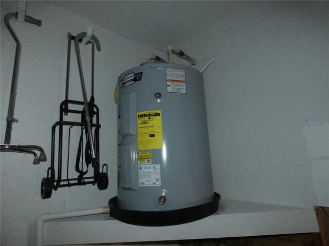 7308 Mako Dr, Hudson, FL 34667 - utility room featuring water heater