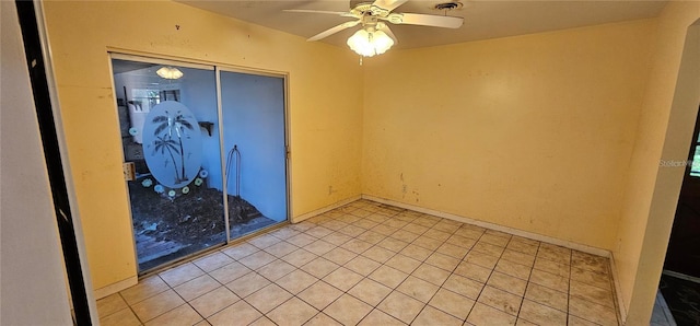 17932 Wendy Sue Ave, Hudson, FL 34667 - spare room with ceiling fan