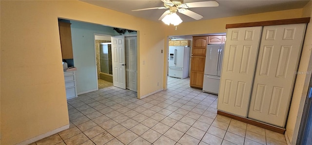 17932 Wendy Sue Ave, Hudson, FL 34667 - spare room featuring a ceiling fan and light tile patterned floors
