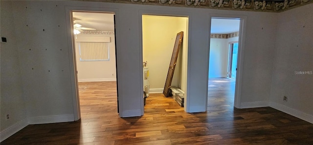 17932 Wendy Sue Ave, Hudson, FL 34667 - unfurnished bedroom with wood finished floors and baseboards