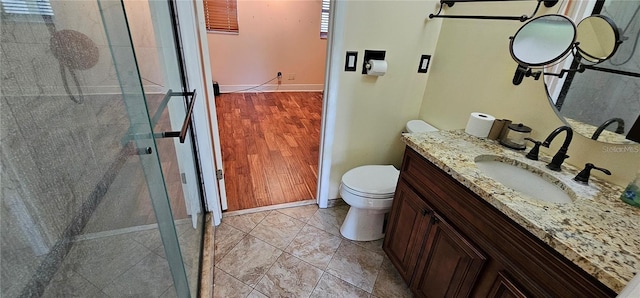 17932 Wendy Sue Ave, Hudson, FL 34667 - bathroom featuring a shower stall and vanity