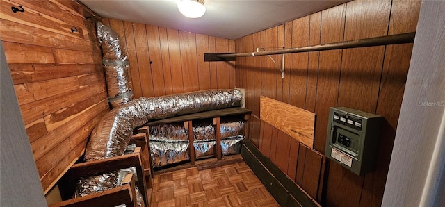 17932 Wendy Sue Ave, Hudson, FL 34667 - wine area featuring wood walls and a sauna