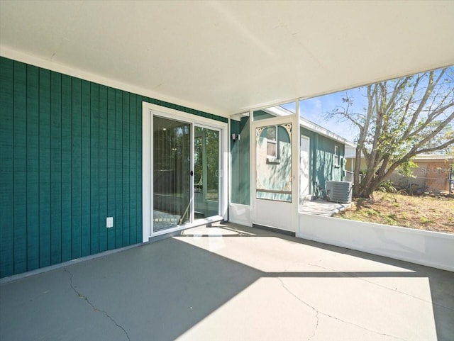 view of patio featuring cooling unit