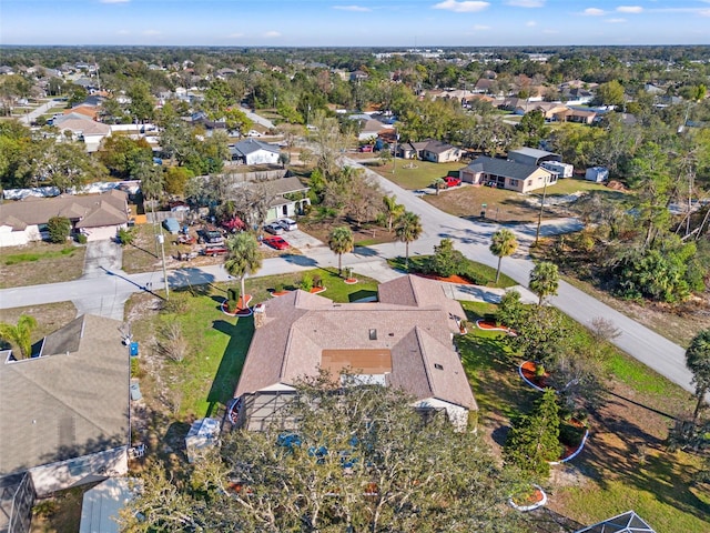 bird's eye view with a residential view