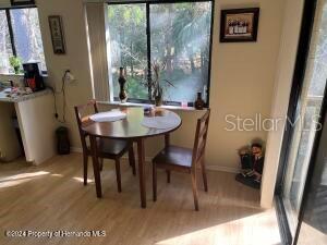 dining room with wood finished floors