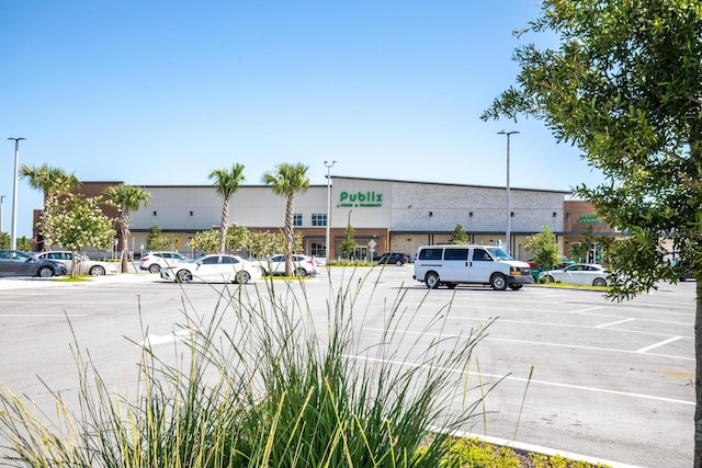 view of parking / parking lot