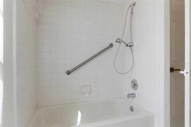 full bathroom with shower / washtub combination