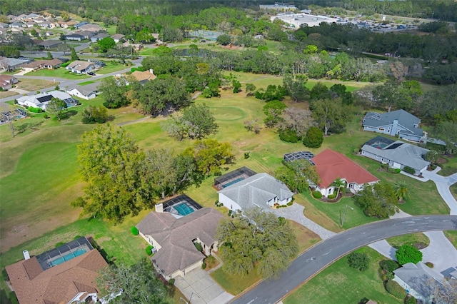 drone / aerial view with a residential view