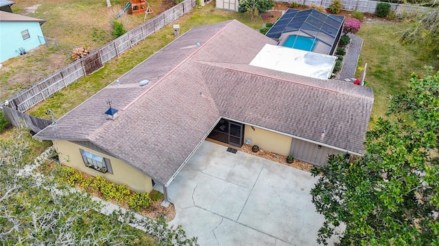 birds eye view of property