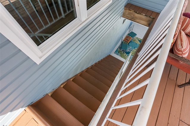 view of staircase