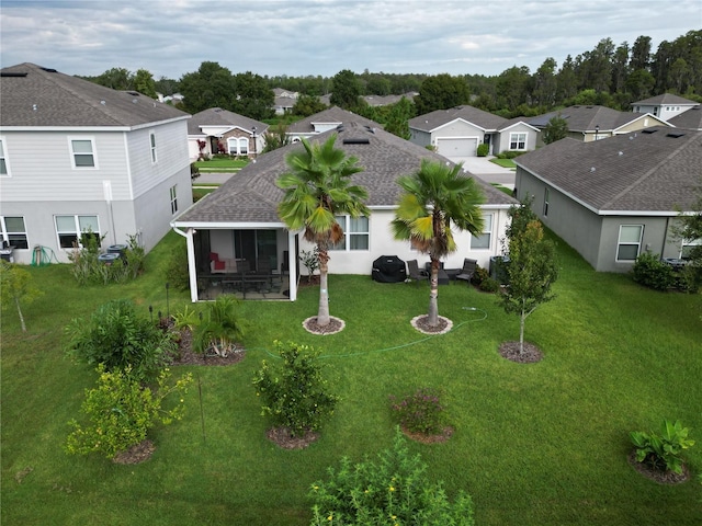 birds eye view of property featuring a residential view