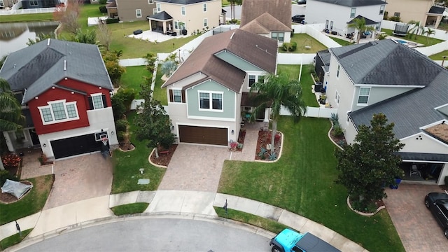 birds eye view of property featuring a residential view