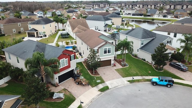 bird's eye view featuring a residential view